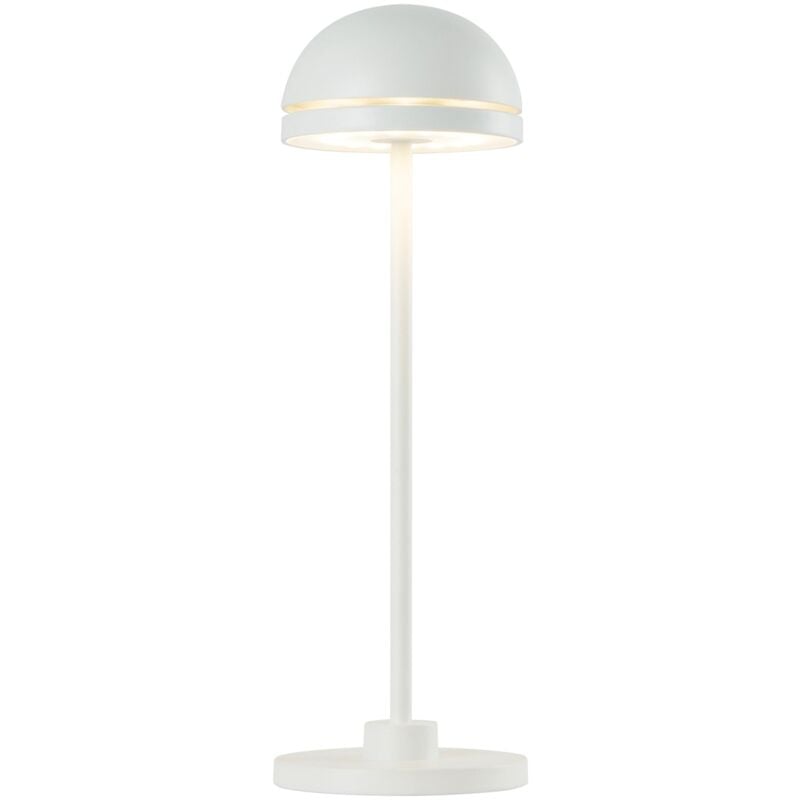 Lampe de table design DUPLO CUP Blanc Aluminium H26,5cm