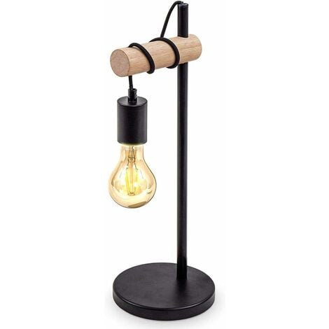 HOMCOM Lampe de table moderne lampe de chevet LED en spirale avec  interrupteur rotatif cadre en aluminium, pour chambre à coucher, salon,  salle d'étude, 21 x 15 x 43 cm noir