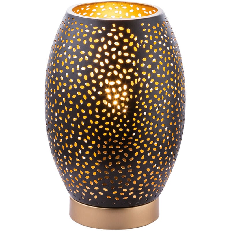 Etc-shop - Lampe de table design salon salle de travail décor die cuts lampe or noir