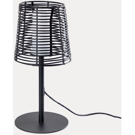 Lampe de table d'extérieur en polyéthylène Bissel SKLUM Noir