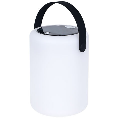 Lampe de table d'extérieur solaire à LED - version cylindrique à recharge solaire