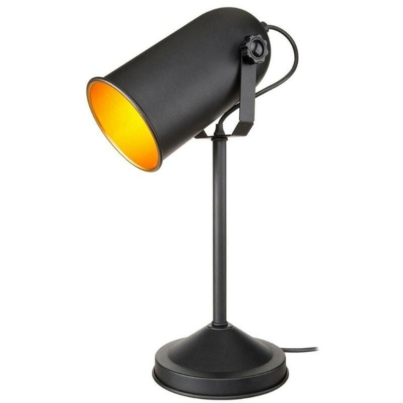 Tezeta - Lampe de table directionnelle Tokyo MDL3636 en métal noir