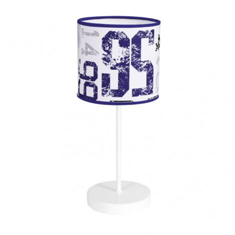 Lampe de table Dorsal Bleu 1xE14 (Ø16x38cm)