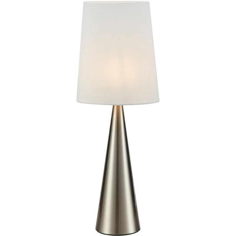 Lampe de table e14 40w ip20 nickel satine blanc casse - markslojd - conus 88895542 88895542 88895542 Lampe de table e14 40w ip20 nickel satine blanc casse - markslojd - conus 88895542 88895542 88895542