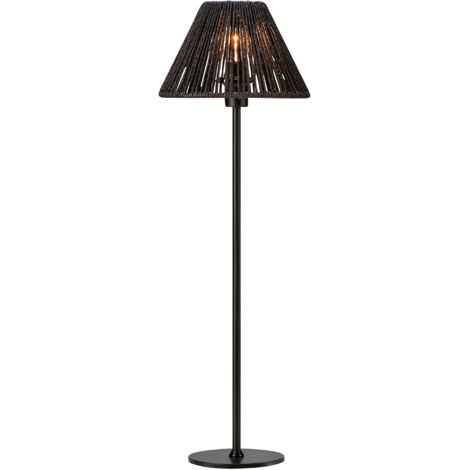 Lampe de table E14 abat-jour noir papier torsadé - Markslöjd - Corda