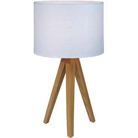 Lampe de table e14 max 40w ip20 chene et blanc - markslojd - kullen 42248690 42248690 42248690 42248690