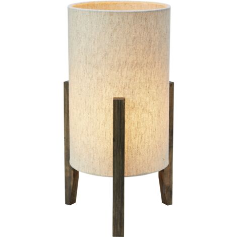 Lampe de table e27 40w max bois et lin 39 cm - markslojd - eruca 88866174 88866174 88866174 88866174