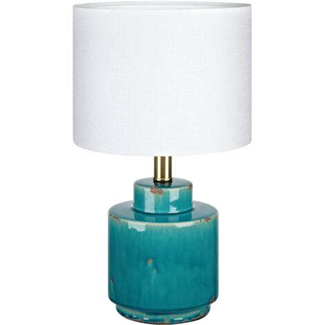 Lampe de table E27 céramique bleue - Markslöjd - Cous
