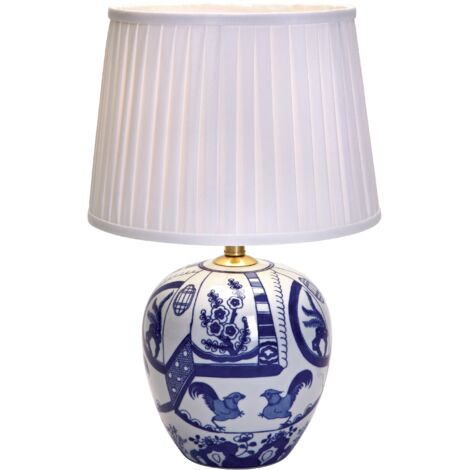 Lampe de table e27 max 60w ip20 bleu et blanc - markslojd - goteborg 42248360 42248360 42248360 42248360