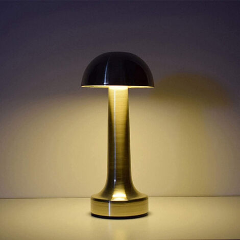 Lampe De Table Effet Bronze Rechargeable Par Usb Lumière Chaude Pour Bars