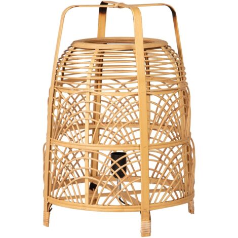 Lampe de table en bambou naturel 37 x 37 x 52 cm