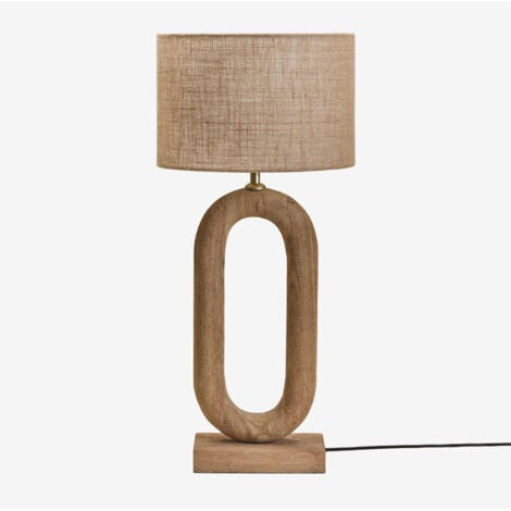 Lampe de table en bois de manguier de Tibériade SKLUM