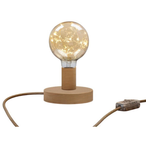 Lampe de table en bois Posaluce Milleluci