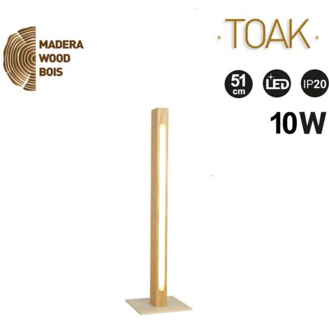 Lampe de table en bois "Toak" 10W dimmable