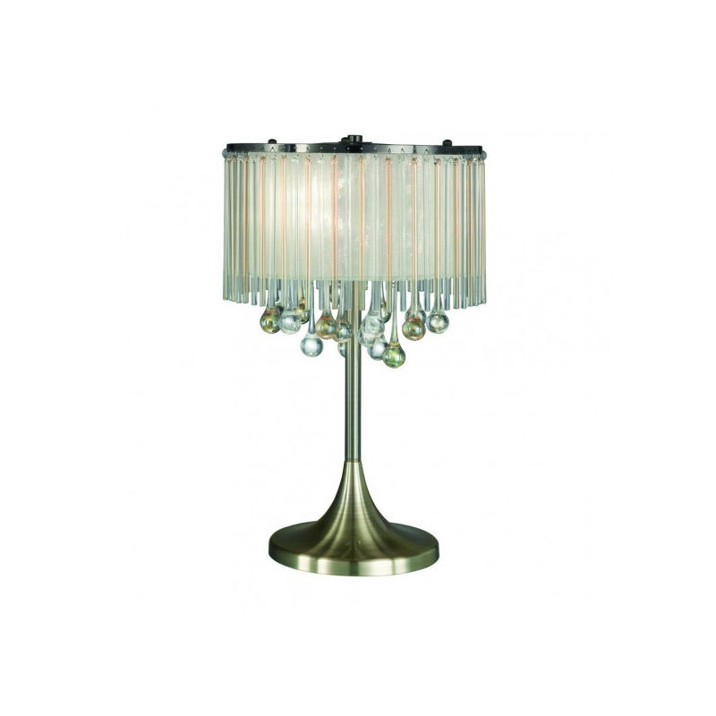 15franklite - Lampe de table en bronze Ambience 3 Ampoules - Marron