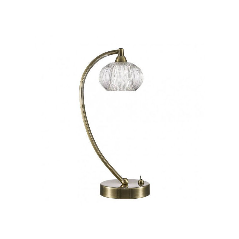 Lampe de table en bronze Ripple 1 Ampoule - Marron
