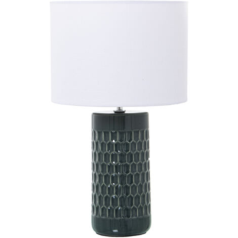 Lampe de Table en Céramique Bleu Clair, 1Xe27, Max.40W °25X42 Cm, Base: °10,5X24 Cm
