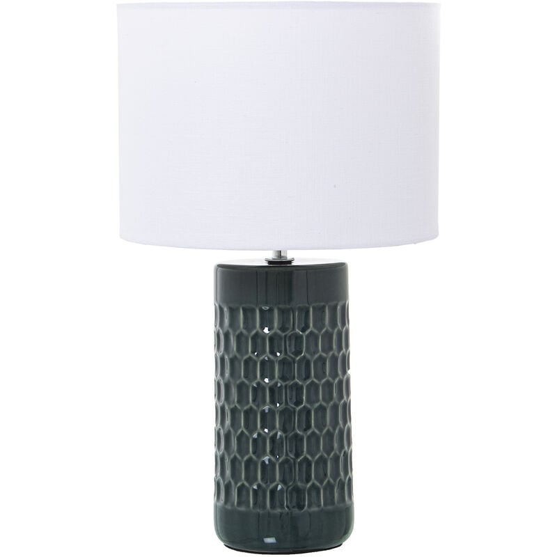 Lampe de Table en Céramique Bleu Clair, 1Xe27, Max.40W °25X42 Cm, Base: °10,5X24 Cm