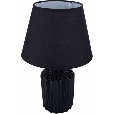 Lampe de Table Céramique Roa Gold Black avec écran