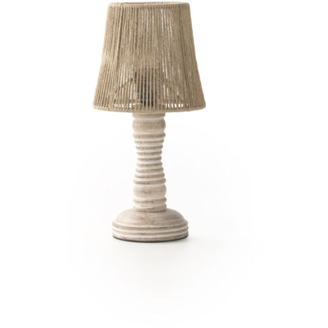 Lampe de table en jute