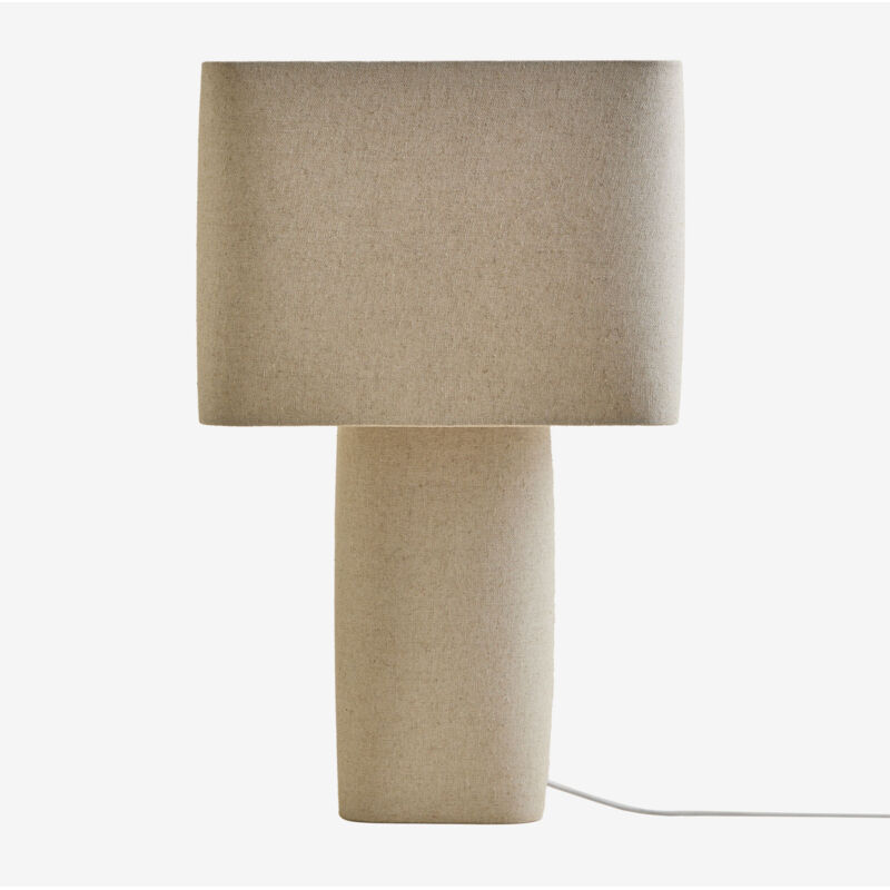 Lampe de table en lin Rivos SKLUM Beige Lin Lampe de table en lin Rivos SKLUM Beige Lin