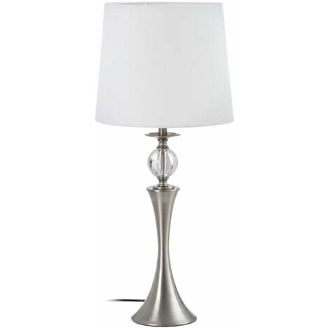 Lampe de table en métal gris