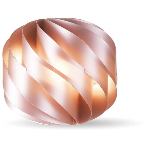 Lampe de Table en Métal Rose Cm. 25x23h