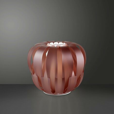 Lampe de table en métal rose en métal blanc cm. 19 x 17h