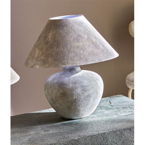 Lampe de table en pierre Hestia 48 cm. 45D x 48 cm.