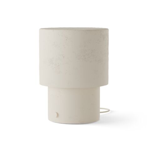 Lampe de table en plâtre beige E27