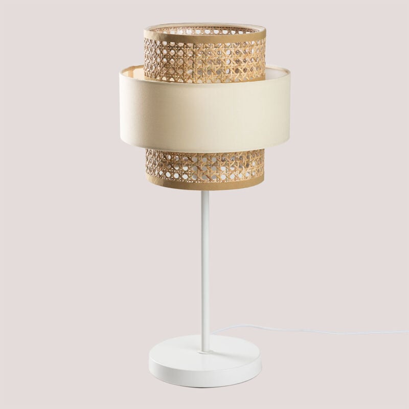 Lampe en Rotin Satu SKLUM Beige Lin