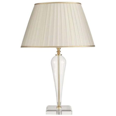 Lampe de table en verre style classique Ravel 32 - Or