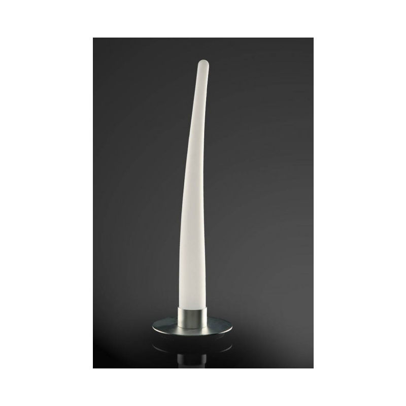 Lampe de Table Estalacta 1 Ampoule GU10 Indoor/Outdoor IP44, argent/blanc opal - Blanc