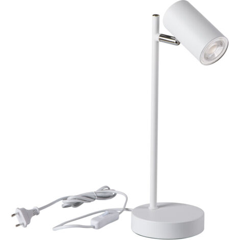 Lampe de table EVALO TL - Design scandinave - Aluminium blanc - Orientable