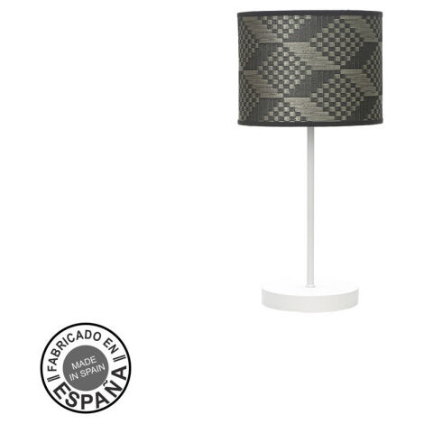Lampe de table Fashion 1xe14 blanc/gris tétris 42x17x17cm