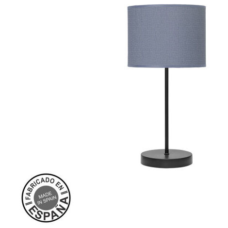 Lampe de table fashion 1xe14 noir/bleu 42x17x17cm