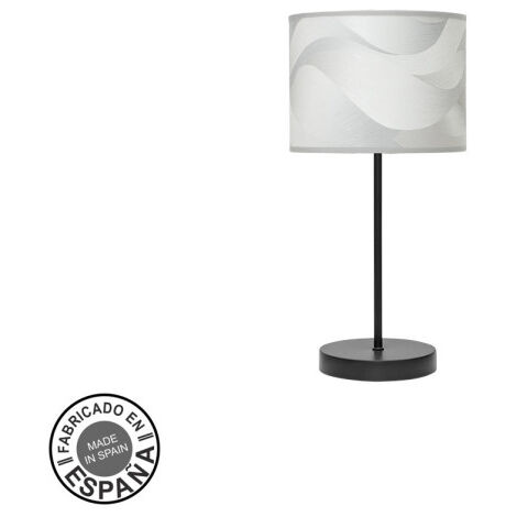 Lampe de table Fashion 1xe14 noir/gris vague 42x17x17cm