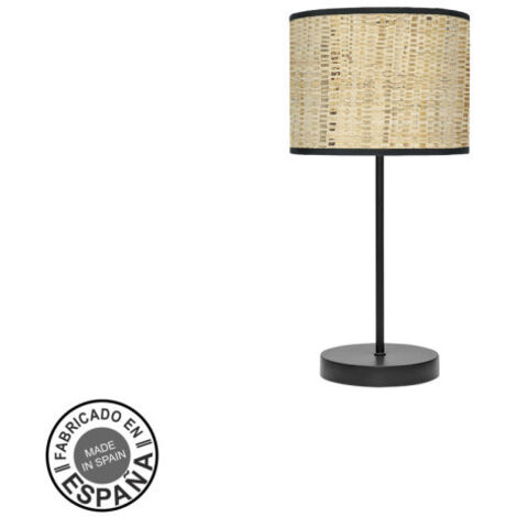 Lampe de table Fashion 1xe14 noir/roseau foncé 42x17x 17 Cm