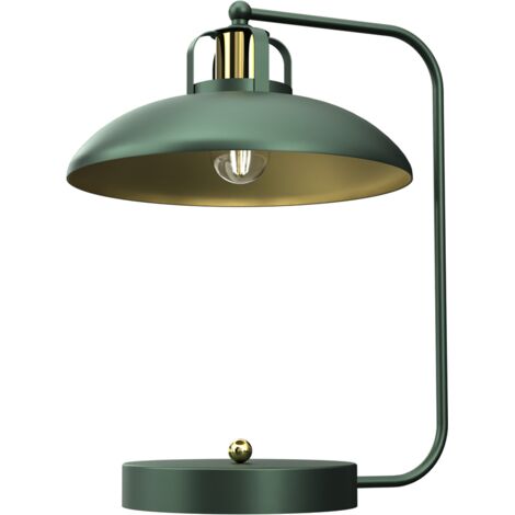Lampe de table FELIX verte E27 60W en métal Milagro