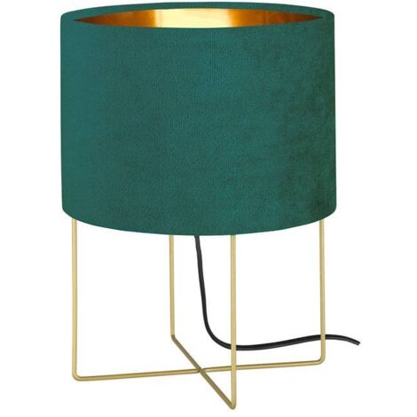 Lampe De Table Fischer & Honsel Aura Velours Bleu ⌀24cm E27