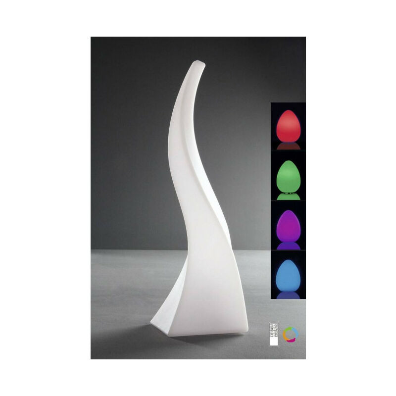 Lampe de Table Flame Large Induction LED RGB Outdoor IP65 , 120lm, blanc opal