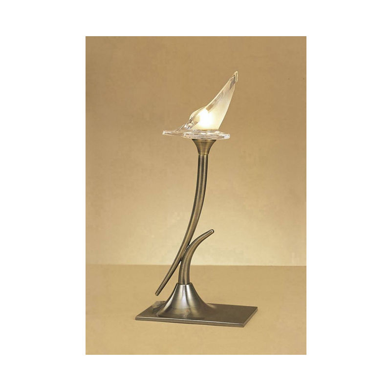 Lampe de Table Flavia 1 Ampoule G9, laiton antique - Laiton