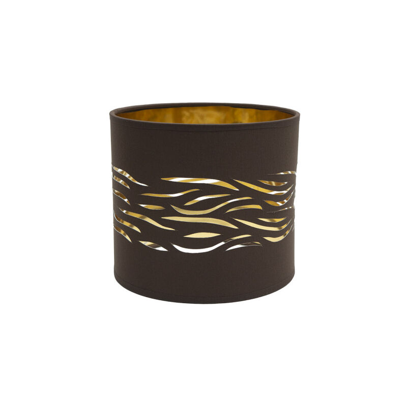 Abat-jour brouillard 1xe14 brun-or 17dx17dx15h