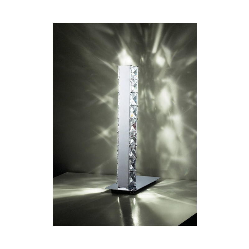 Lampe de Table Galaxy 3W LED 6000K chrome poli/cristal - Chrome