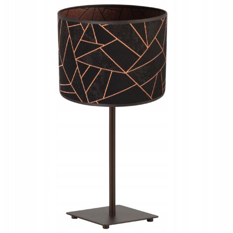 LAMPE DE TABLE GIA ABAT-JOUR MOTIF CUIVRE