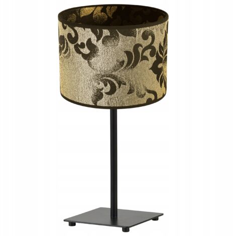 LAMPE DE TABLE GIA ABAT-JOUR MOTIF OR