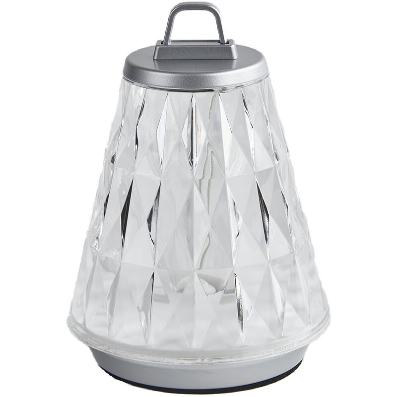 Lampe de table glowy Gris Plastique H16cm