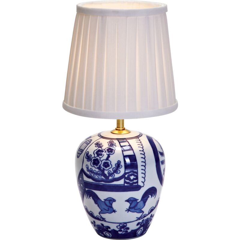 Markslojd - geborg - Lampe de table d'intérieur à 1 lumière bleue avec abat-jour conique, E14