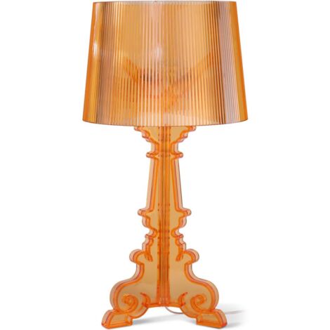 Lampe de Table - Grande Lampe de Salon Design - Bour Orange - Acrylique, Plastique - Orange