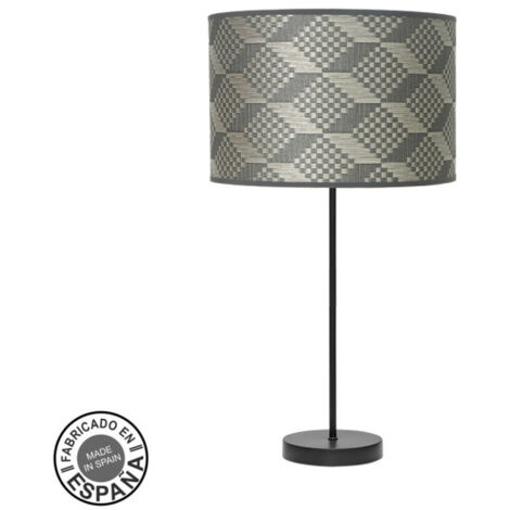 Lampe de table haute à la mode 1xe27 noir/gris tétris 63x30 x30cm
